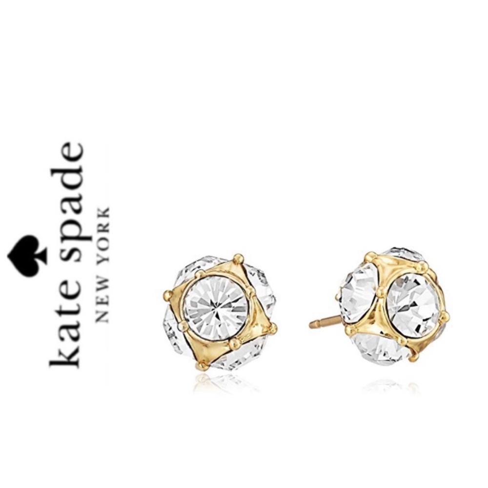 NWT Kate Spade time to shine gold stud Earrings